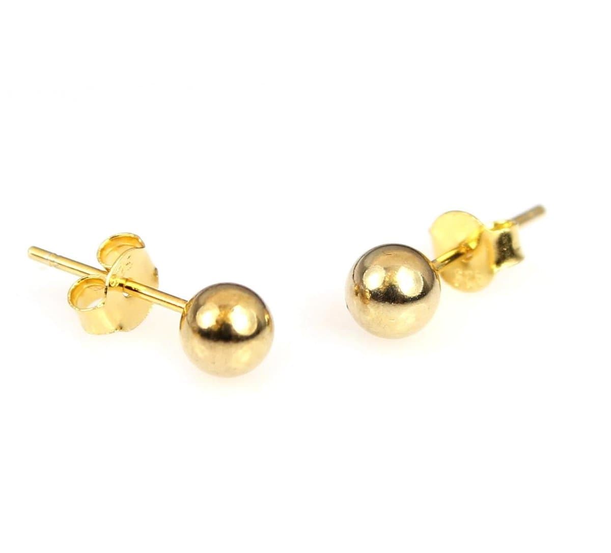 Zilveren Dot Oorknopjes – Verguld - Oorstekers – 5mm