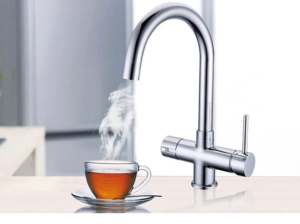 3 in 1 Kokendwaterkraan - Cool Touch - 2,3 L boiler - Verchroomd