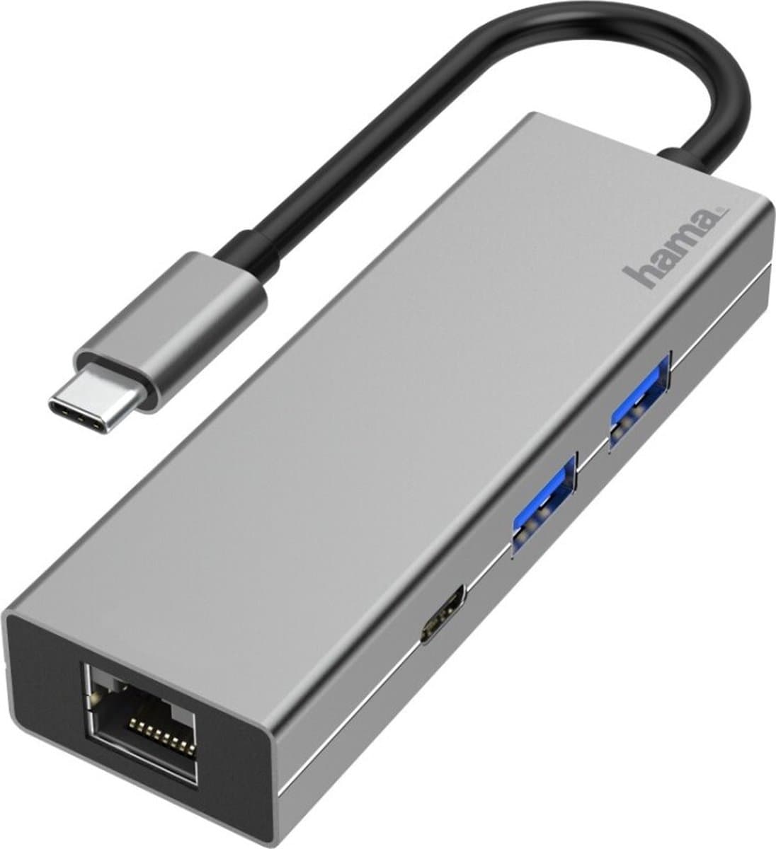Hama USB-C (USB 3.2 Gen 2) multiport hub 4 poorten Grijs