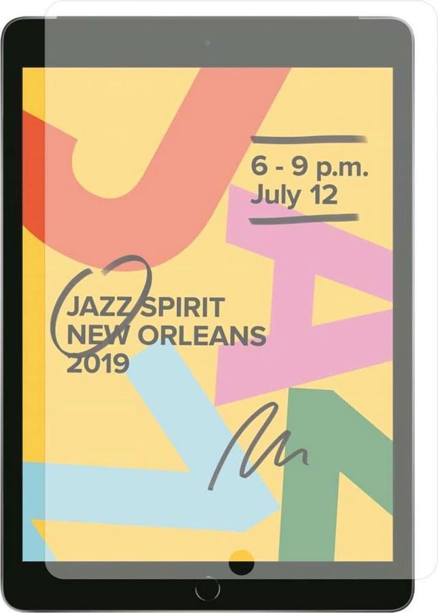 iPad 10.2 (2019) Screenprotector hoesje - CaseBoutique -  Transparant - Glas