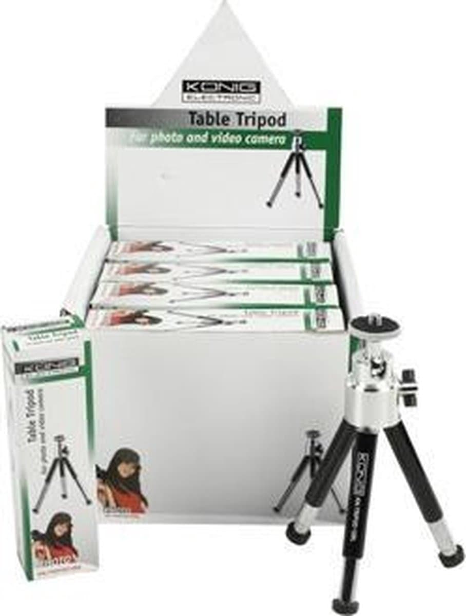 König KN-TRIPOD10BL tripod Universeel 3 poot/poten Zwart