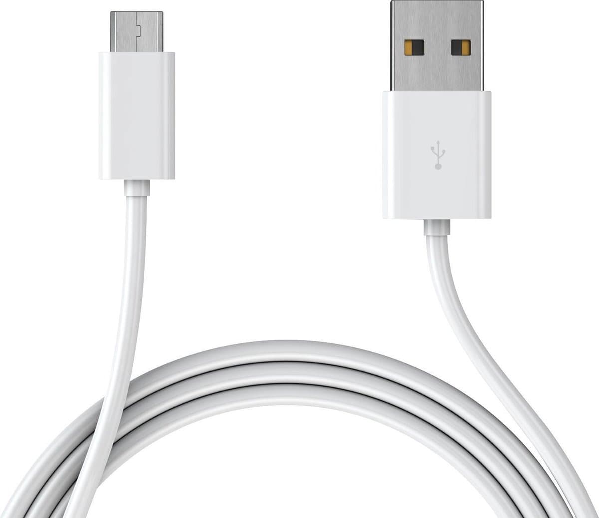 Oplaadkabel micro-USB voor Samsung Galaxy Young 2 - 1 meter - Kleur wit - Oplader - Merk Westerhuis & van Andel huismerk