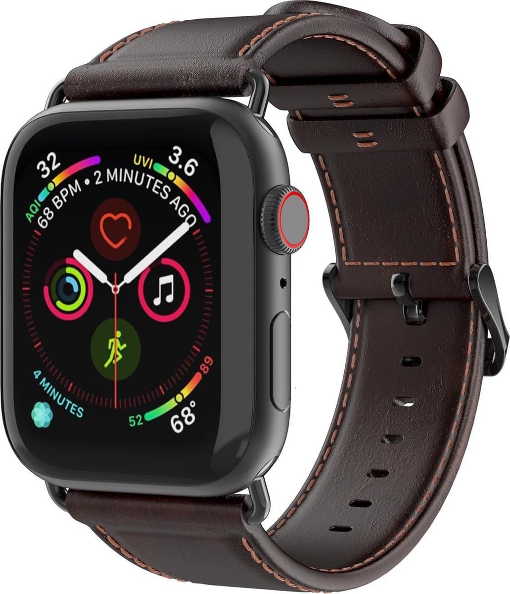 Dux Ducis Leather Band voor de Apple Watch Series 1 t/m 6 / SE - 38/40mm - Donkerbruin