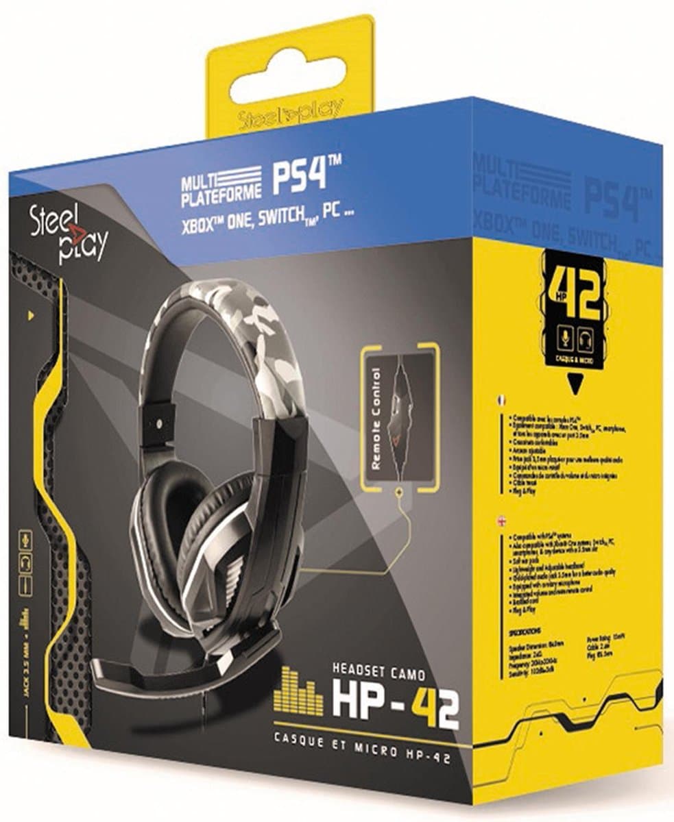 Steelplay HP-42 Gaming Headset Ice Camo - PS4 / Switch / Xbox One / PC