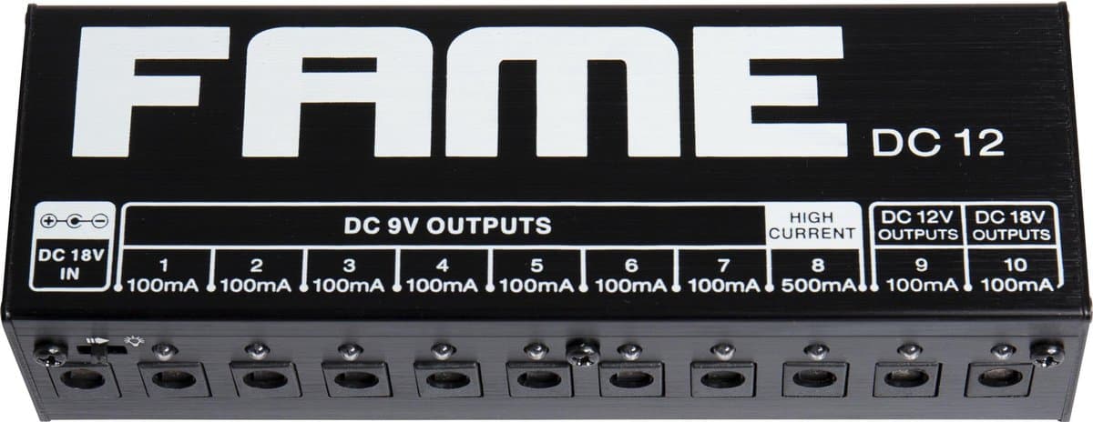 Fame DC12 Multi-Power Supply - Voedingseenheid voor effect-units