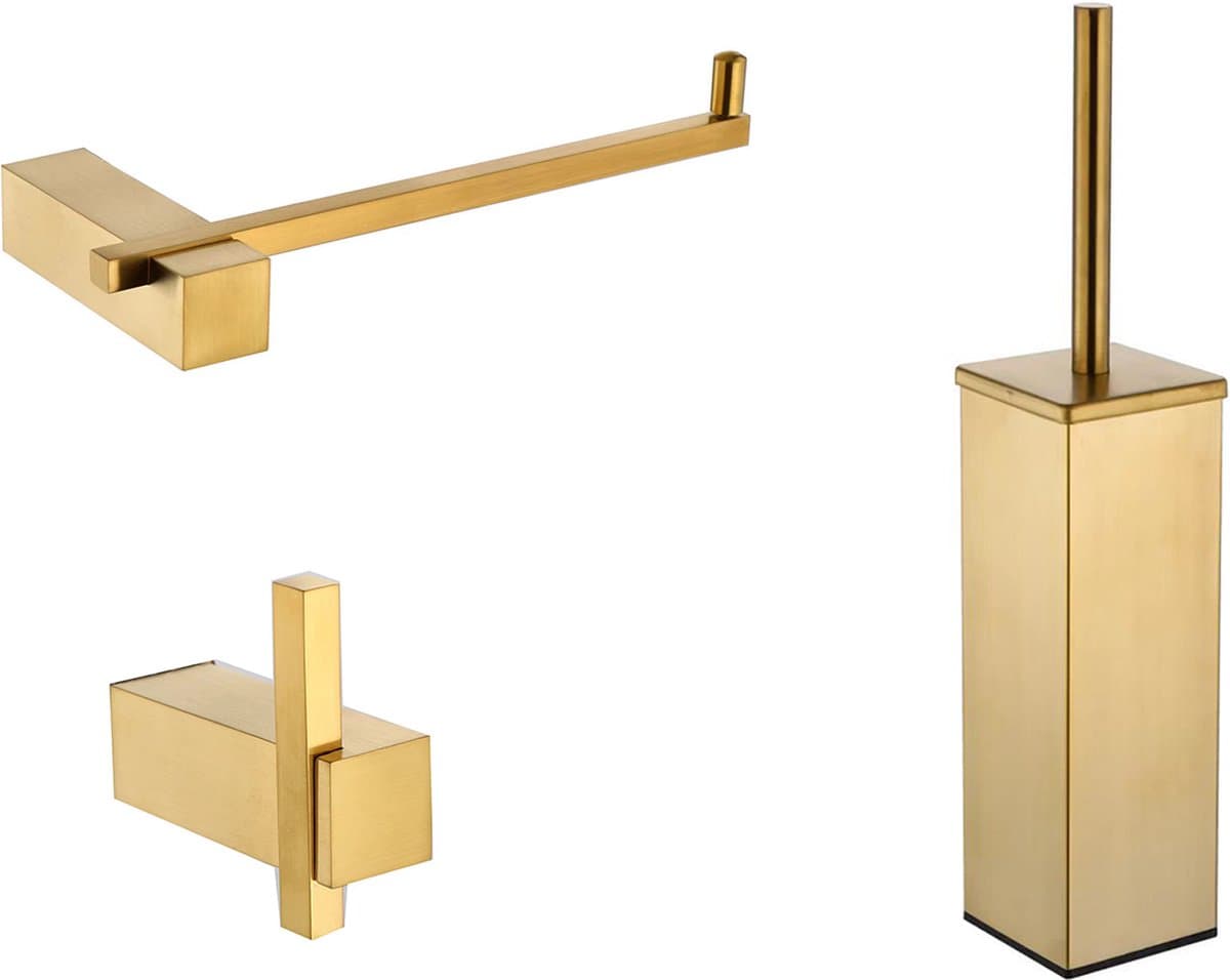 Mawialux - 3-delig toiletaccessoire set - Goud - Jake