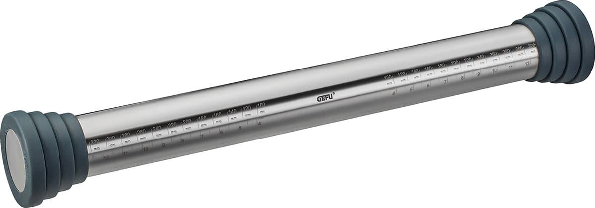 GEFU REGO Deegroller – Verstelbare Deegdikte – RVS – Inclusief Siliconen Ringen – 40 cm