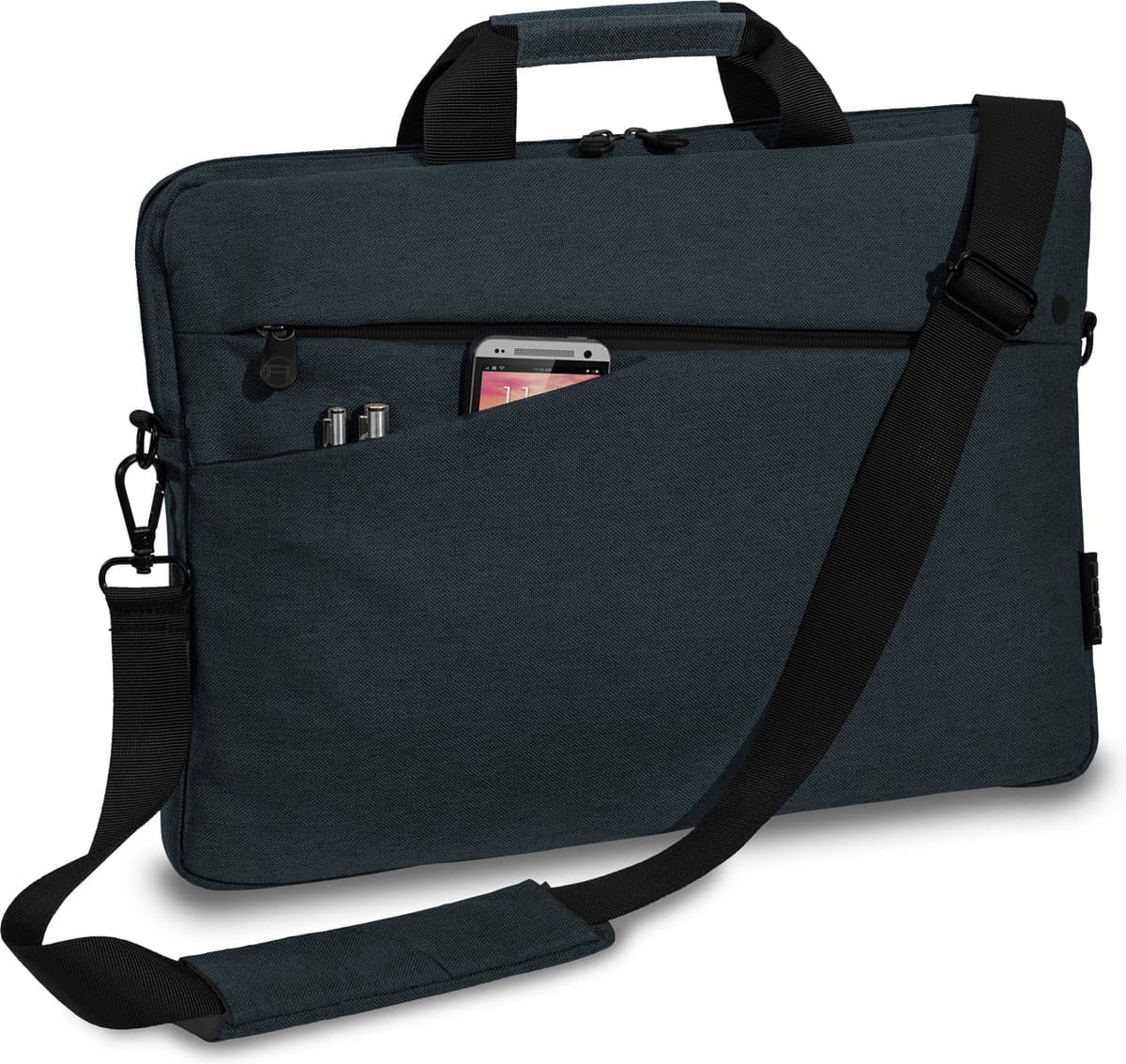 PEDEA 66063052 laptoptas 33,8 cm (13.3") Aktetas Antraciet, Zwart