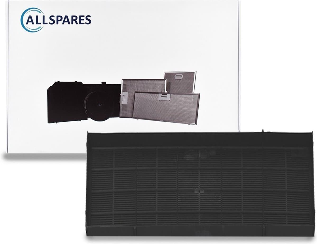 AllSpares Koolstoffilter voor afzuigkappen geschikt voor Pelgrim KF75, 10803112000 / Electrolux Turboair 50247270007 (366x182x52mm)