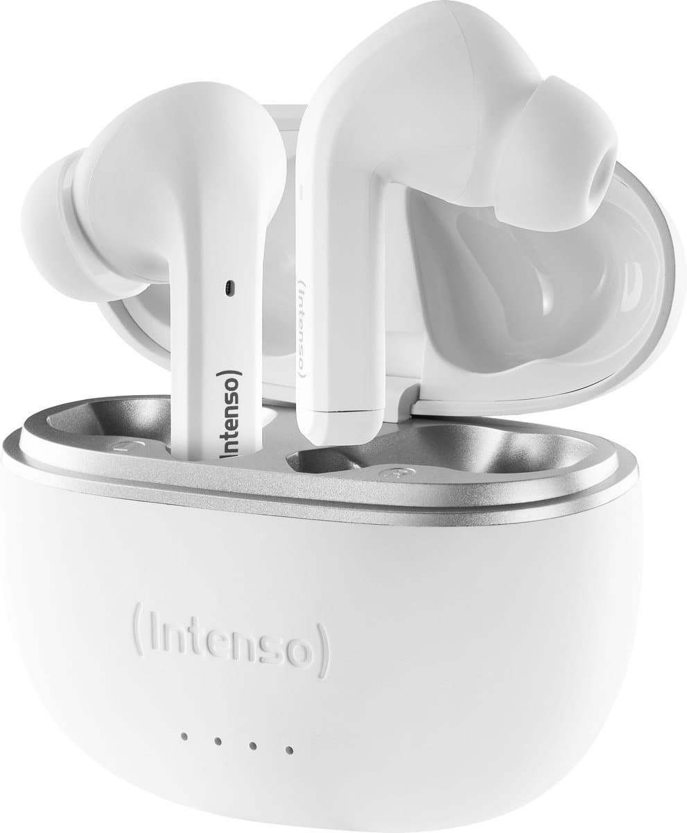 (Intenso) Buds T302A True Wireless (TWS) Bluetooth in-ear headphones met actieve ruisonderdrukking (ANC) - wit (3720302)