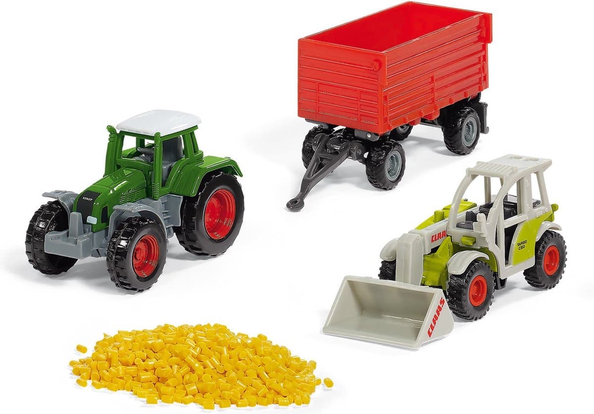 Siku agrarisch cadeauset - Fendt Vario tractor, Claas telescooplader, 3 stuks