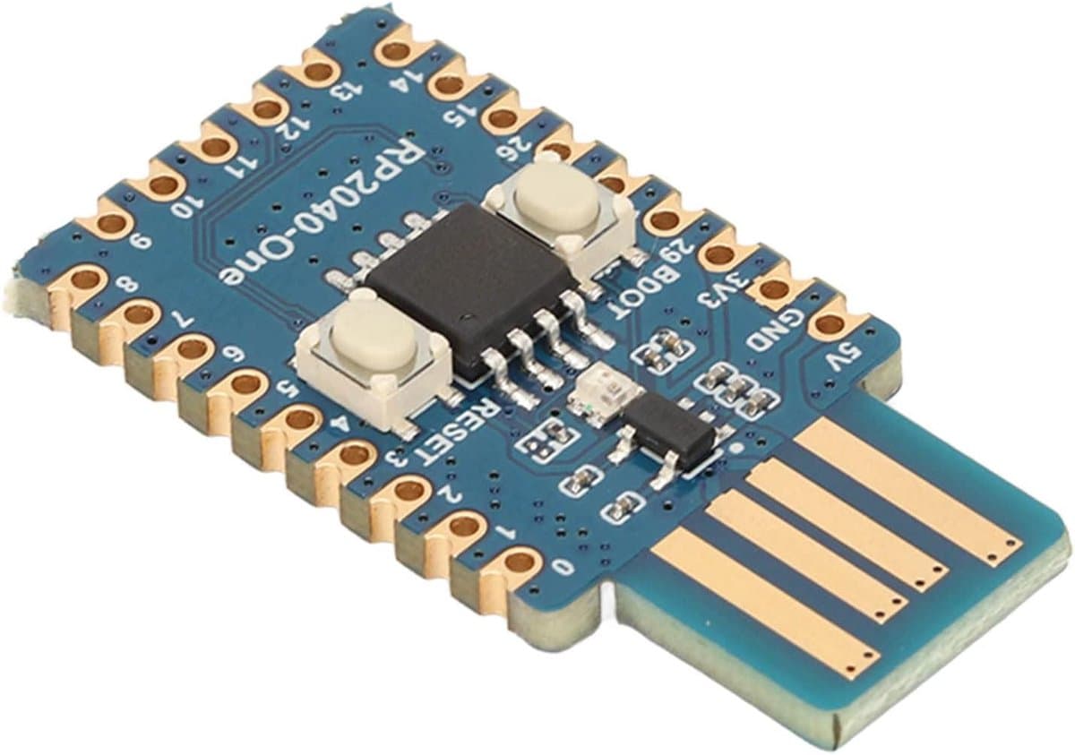 Microcontroller Ontwikkelbord - Mini PCB - Project Integratie - Dual Core RP2040 - 4MB Flash - Groen