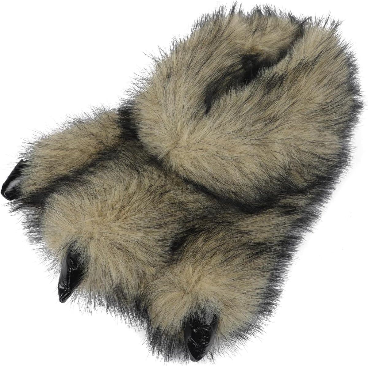 Wollen Slippers voor Mannen en Vrouwen - Fluffy Bear, Wolf en Dino Klauw Slippers met Antislip Zool voor Cosplay en Comfort