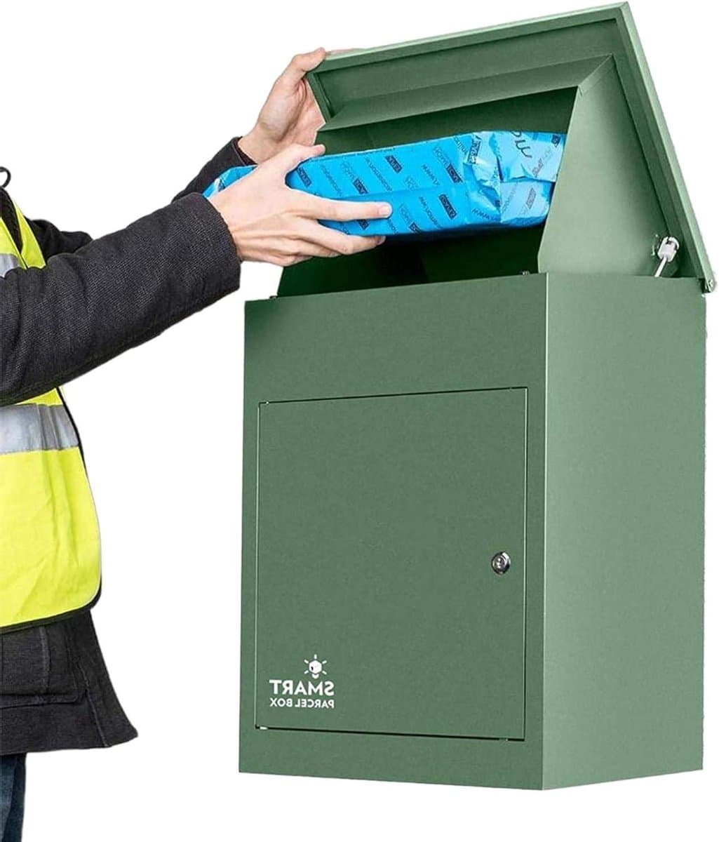 Pakketbrievenbus - Pakketbox brievenbus - Veilig pakketten ontvangen - Met terugtrekblokkering - 44 x 35 x 58 cm - Groen