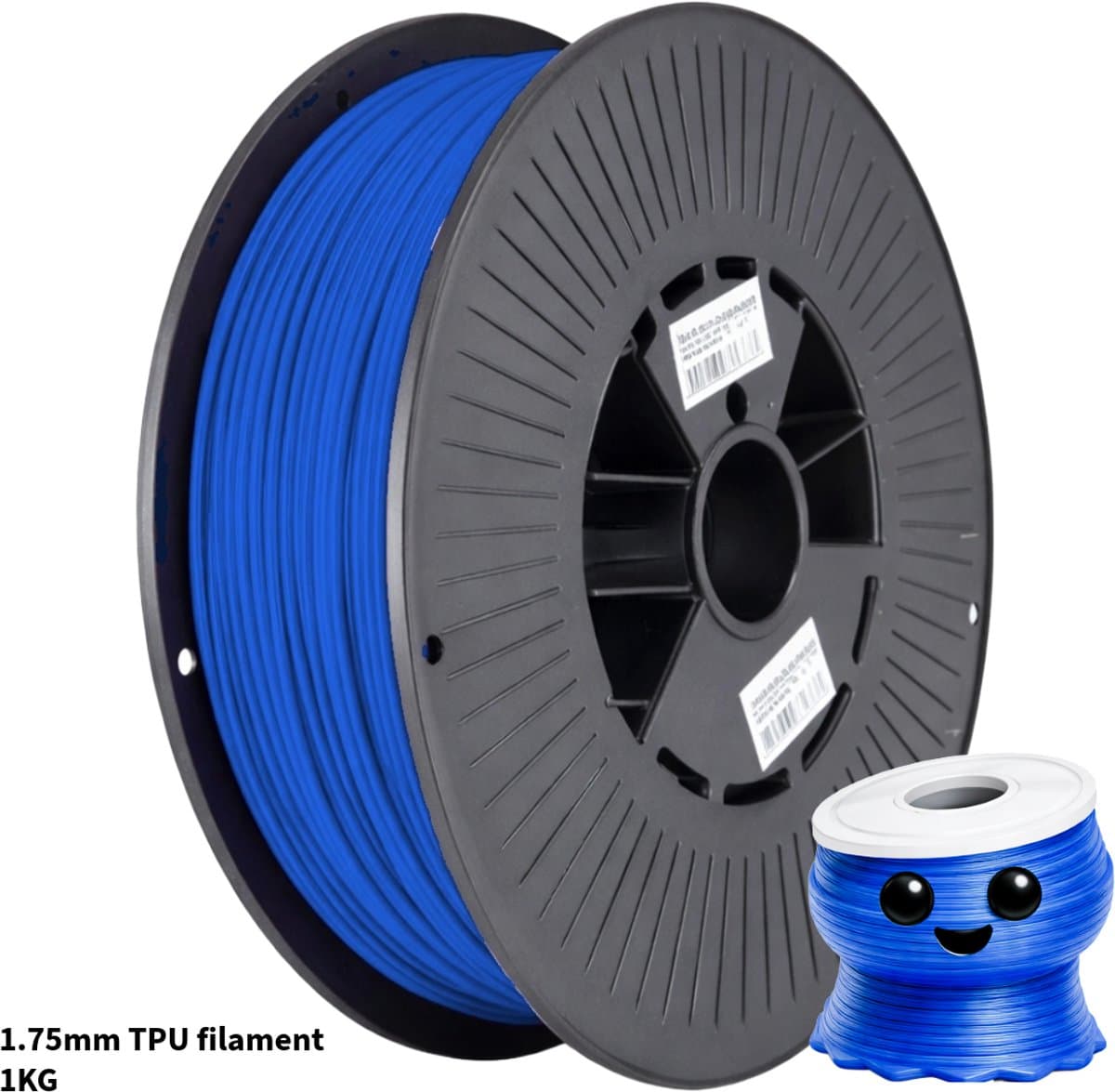TPU Blauw Filament 93A – Flexibel en Slijtvast 3D-Printmateriaal