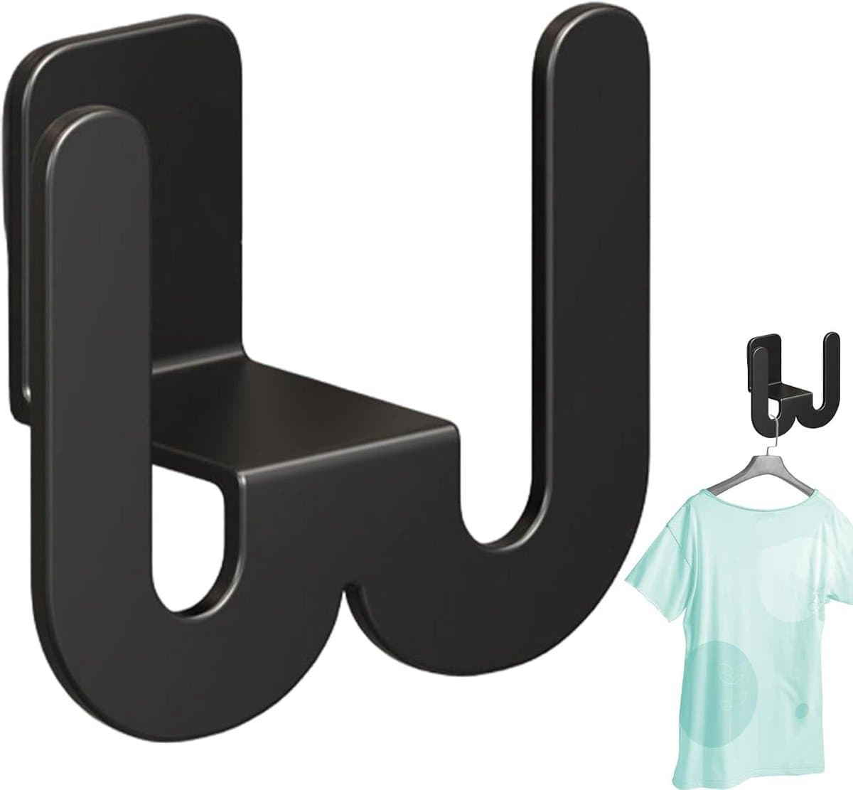 Wand Schoenenrek - Slippers Organizer - Opbergen Entree - Waterbestendig Anti-kromtrek - 8.5x8.6x4.5cm - Zwart
