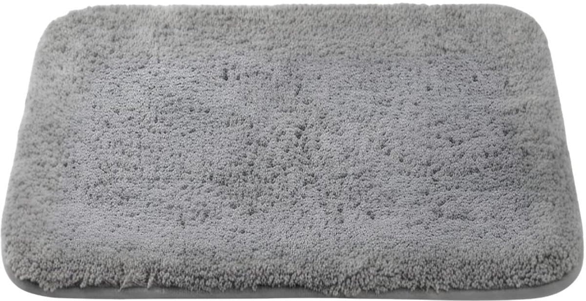 SP® Antislip Douchemat - 50x80cm - Antislip Zachte Badmat - Waterabsorberend - Grijs - 80cm x50cm x 3cm
