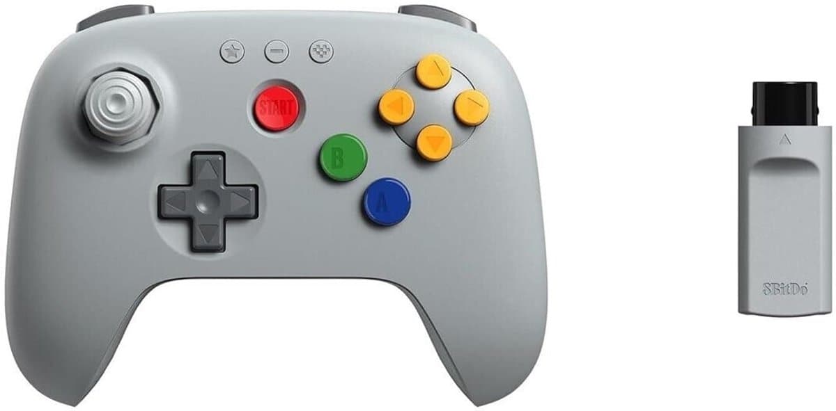 8BitDo 64 Wireless 2.4G - Classic Grey - Controller