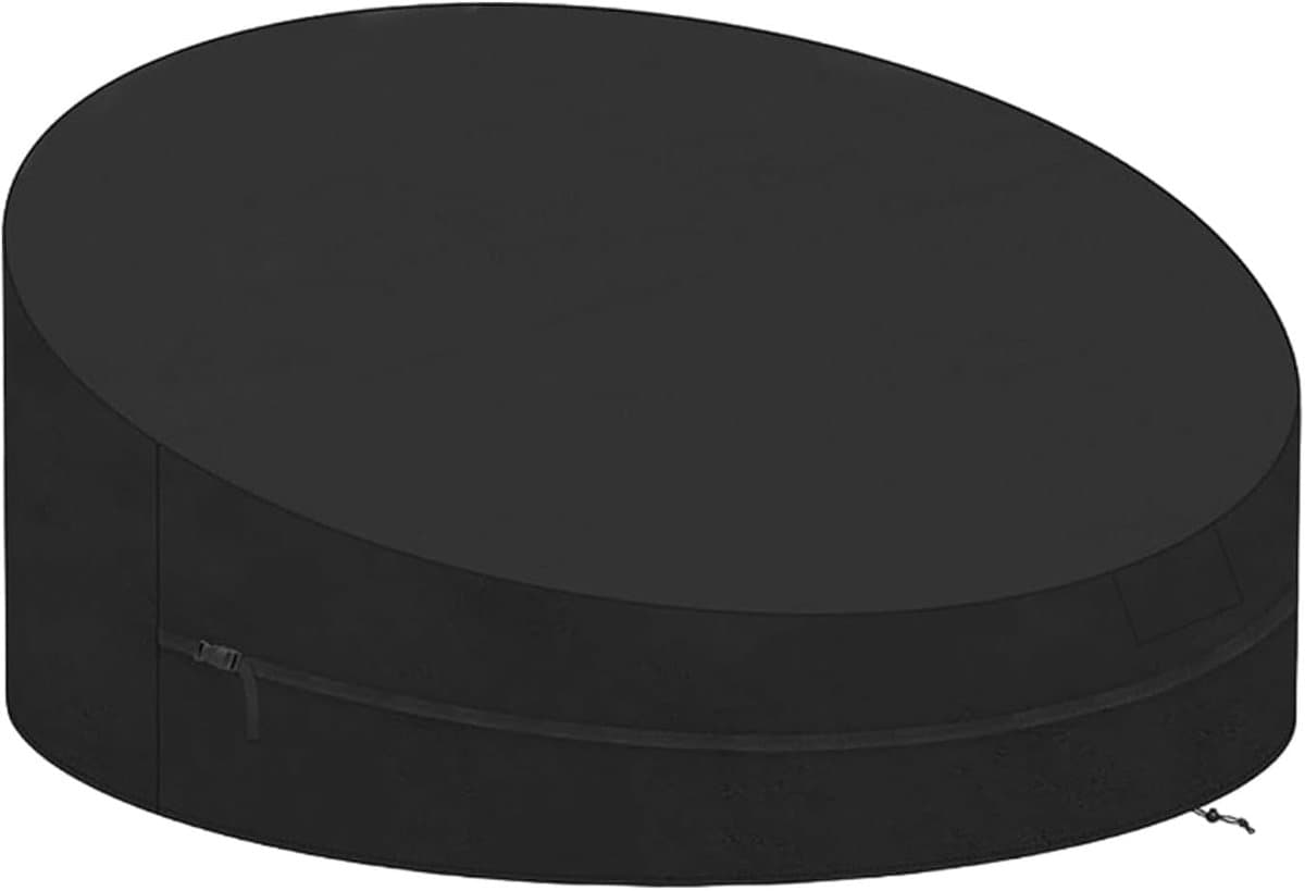 Ligstoel Hoes - Loungestoel Bescherming - Tuinmeubilair Onderhoud - Waterdicht UV-Bestendig - 230x90x50cm - Zwart