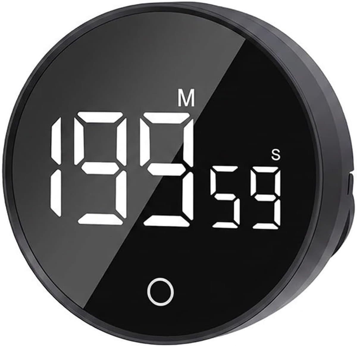 Keuken Timer met Magnetische Bevestiging, Grote LED Scherm, 120 Minuten Countdown voor Koken, Bakken en Studeren met 3 Geluidsniveaus