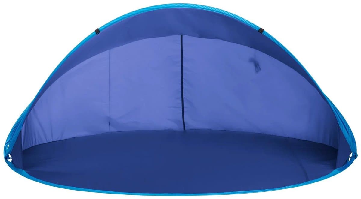 Crivit Pop UP Strandtent - Blauw - 180 x 125 x 83 cm - incl draagtas haringen spanbanden