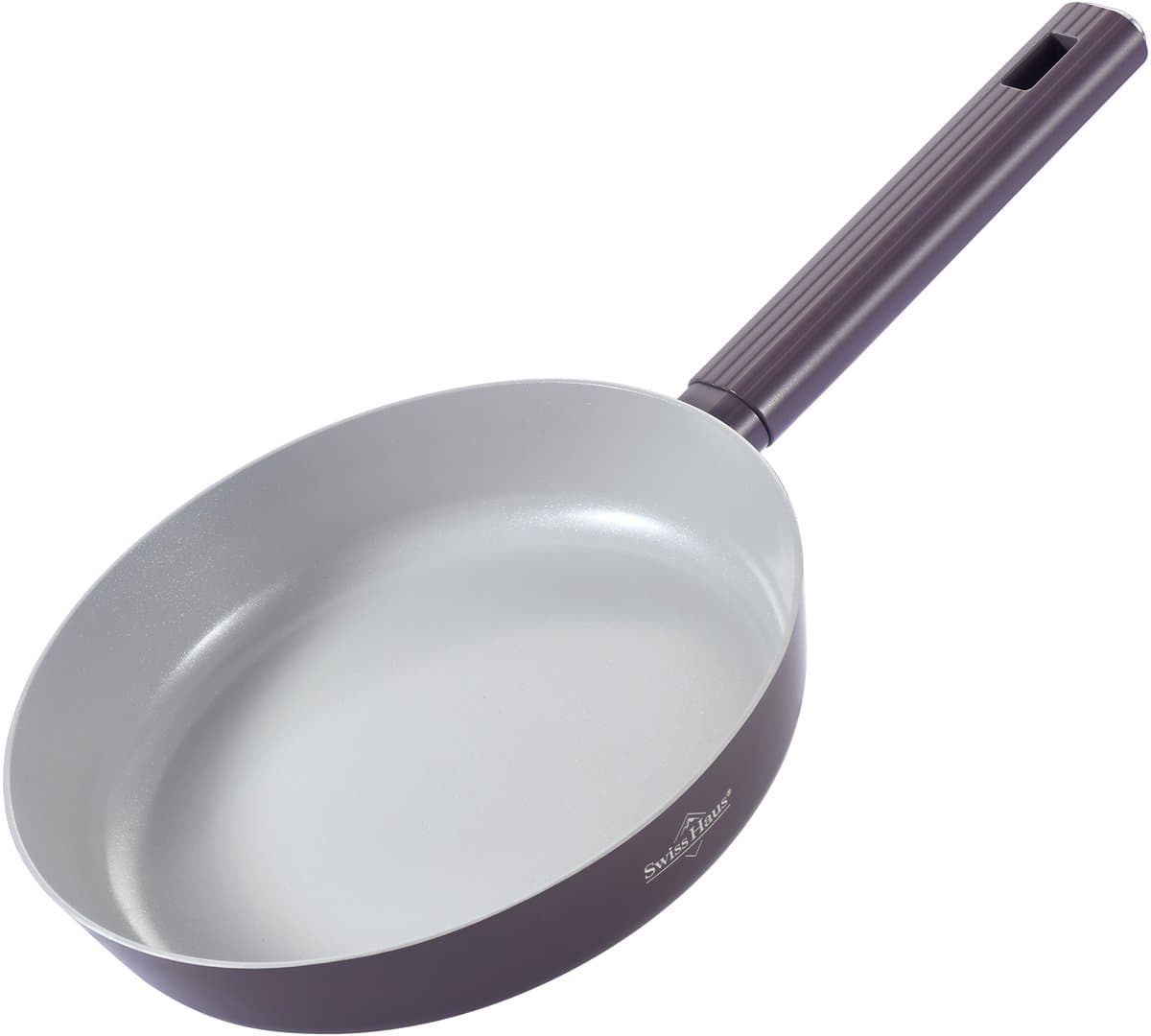 Swiss Haus® SCFP24T Koekenpan Inductie - Ø 24 cm - PFAS Vrij Bakpan - Pan Met Sapphire™ Anti-aanbak - Koekenpannen Voor Alle Warmtebronnen - Paars