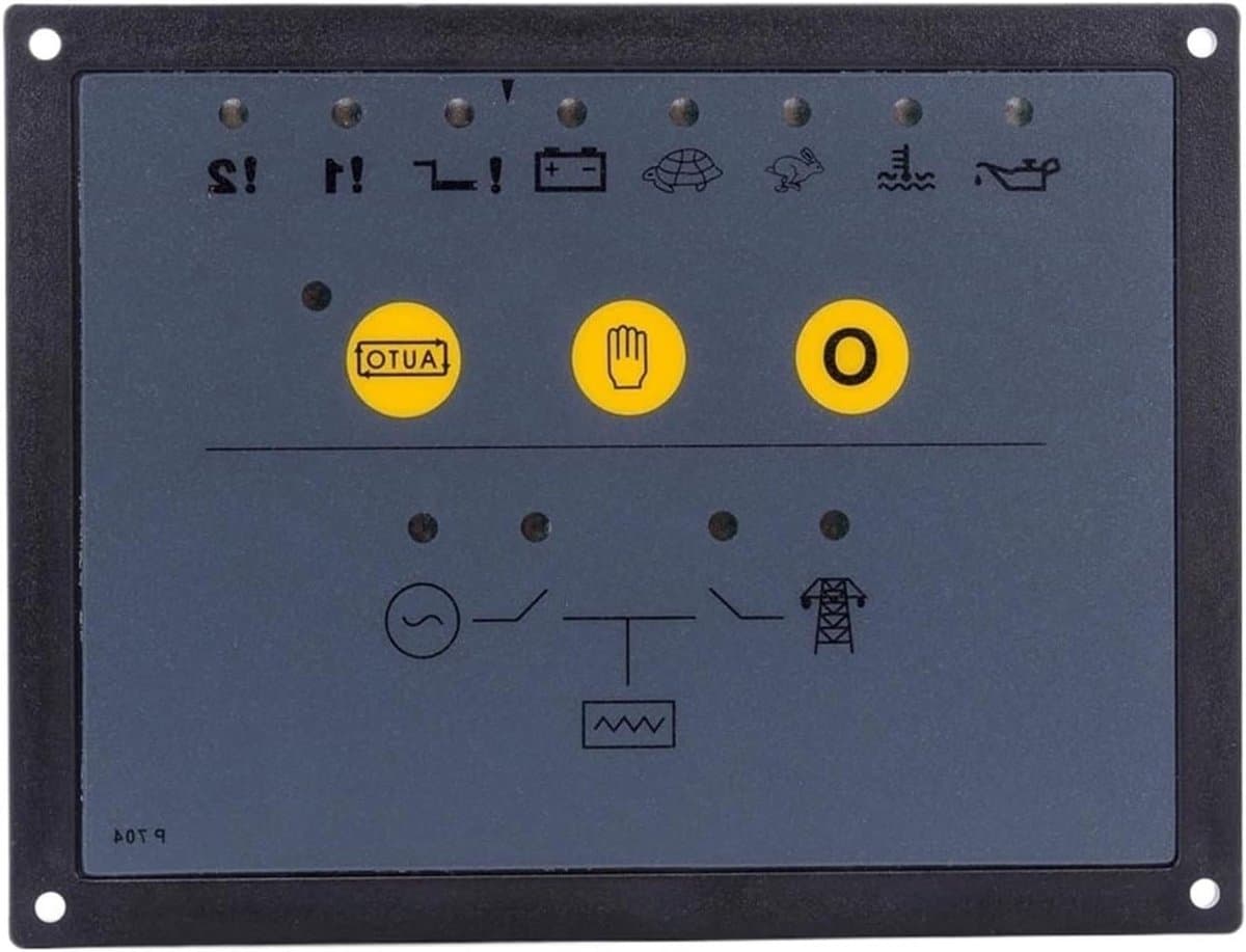 Generatorcontroller - Motorbesturing Paneel - Genset Onderdelen - Automatische Start - 165 x 125 x 29 mm - Zwart