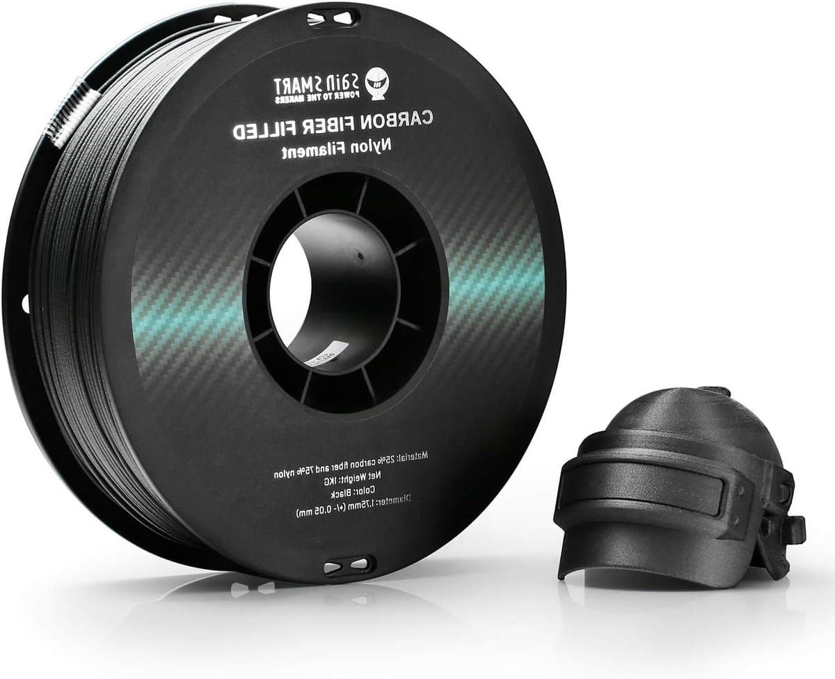 Koolstofvezel Nylon Filament - Carbon Fiber Nylon - 3D Printen Onderdelen - Hoge Stijfheid Slijtvast - 1KG Spool - Zwart