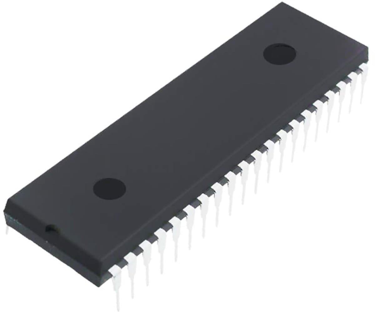 Microcontroller 8-bit - Programmeerbare Chip - Elektronische Projecten - 40 Pinnen DIP - 7KB Geheugen - Grijs