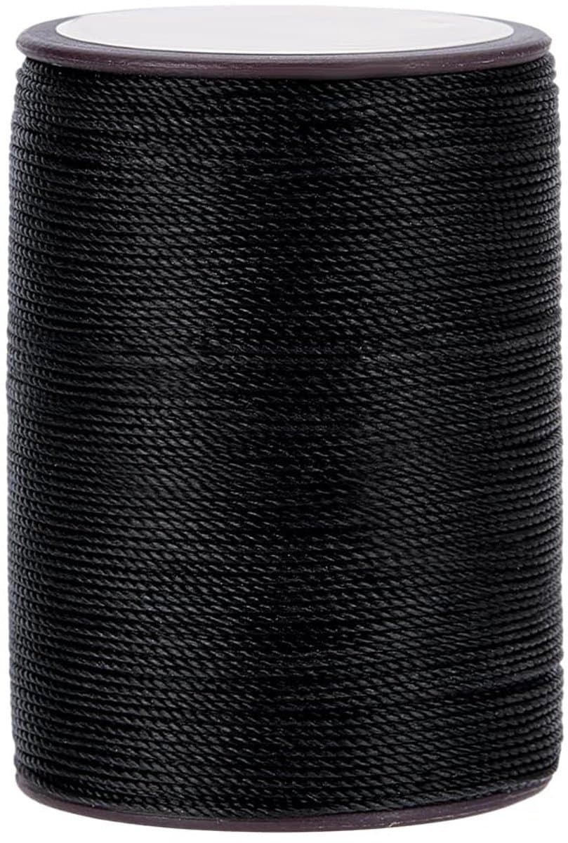 Dailygoods- Gewaxte Draad 130 Yards - Zwart Waxkoord 0,5mm - Sieraden String - Lederen Craft - Boekbinden - DIY Decoraties