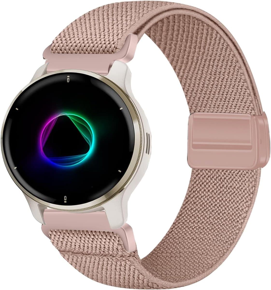 Magneetband Compatibel met Garmin Venu 2 Plus, 20MM Elastische Band voor Garmin Vivoactive 5/Venu Sq/Sq Music/Venu Sq 2/Sq 2 Music/Venu/Vivoactive 3/Vivomove HR/Forerunner 55 245 645