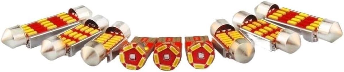 Interieur Verlichting - Leeslampjes Set - Auto Verlichten - Aluminium Warmteafvoer - 5 Stuks - Wit