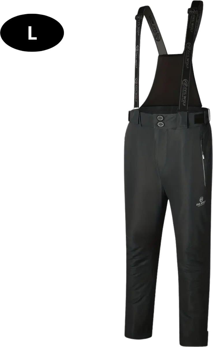 Nivard Skibroek - Skipak - Snowboard Broek - Winterbroek - Sneeuwbroek - Heren - Wintersport - Grijs - Maat L