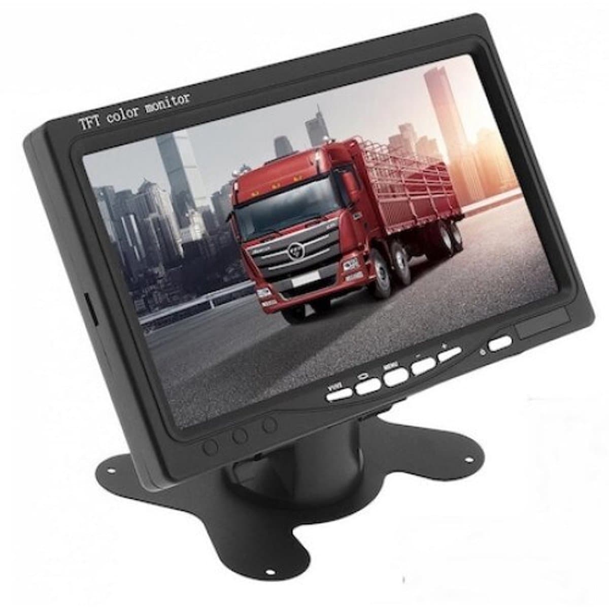 Mmgoqqt 7-Inch Auto LCD LED Display - Dubbele Kanaal Video Invoer - Headrest Installatie - Zwart - Voor Parkeersysteem En Surveillance