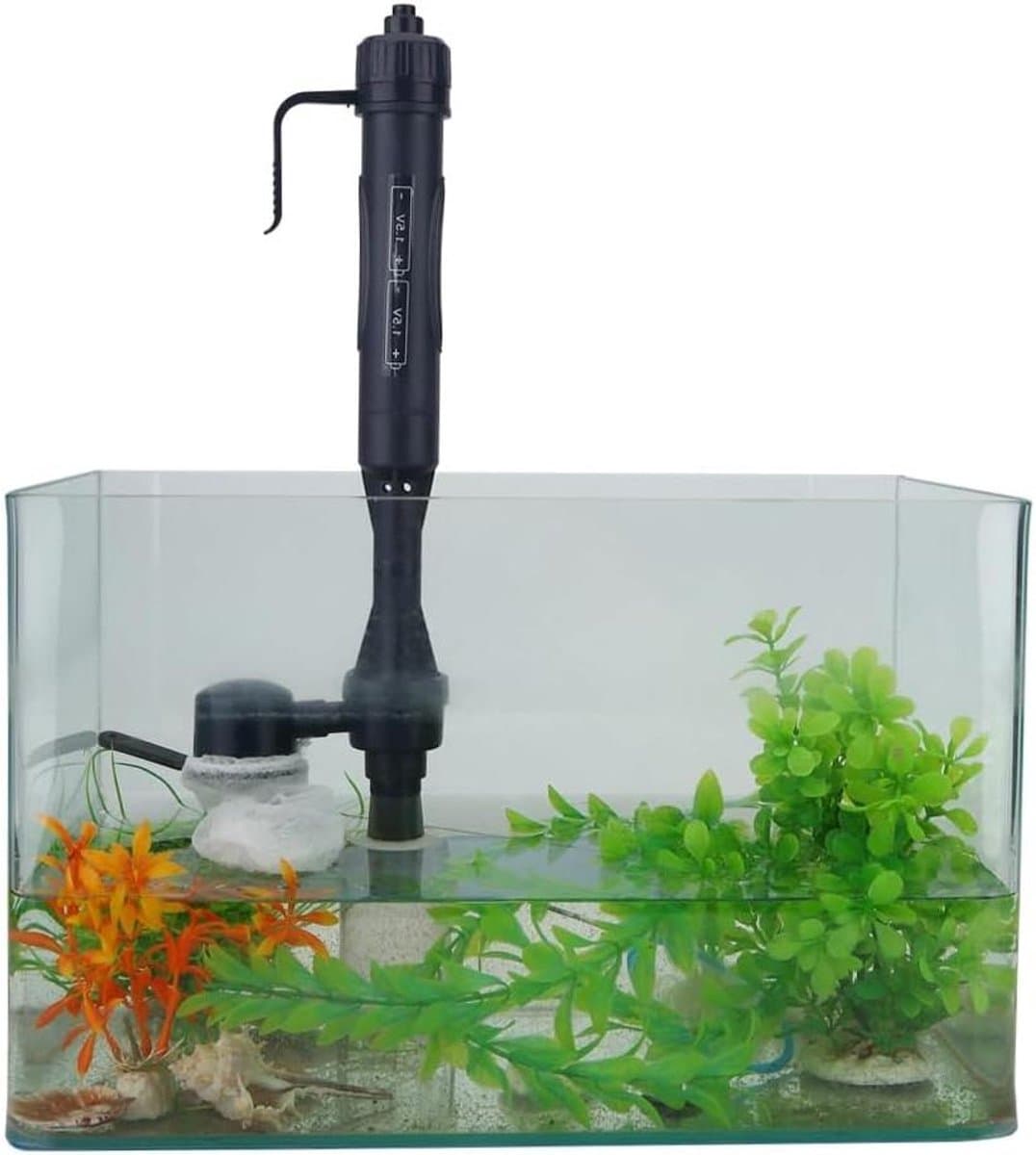 JHubers Goods - Elektrische molmzuiger voor aquarium - grindreiniger, aquariumpomp filter vistank reinigingsset