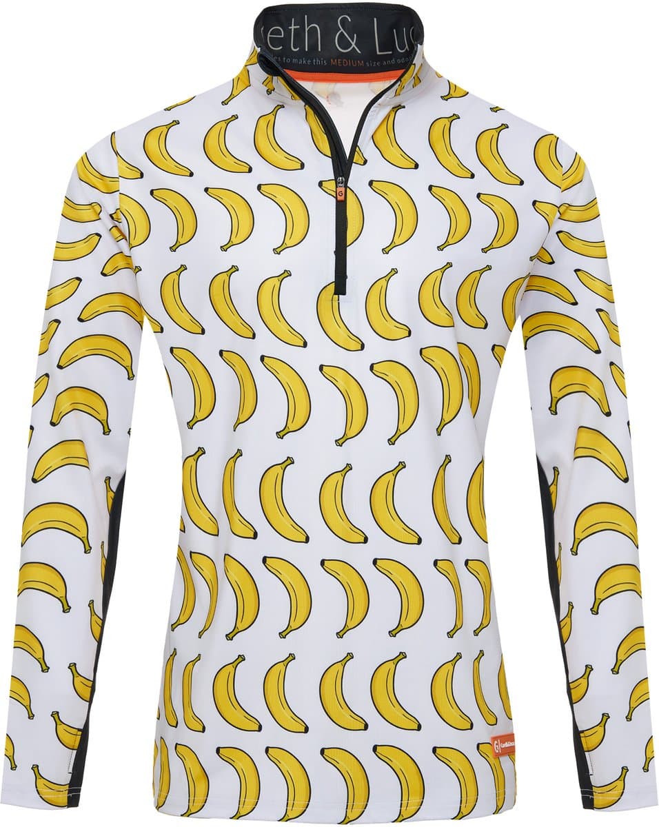 Gareth & Lucas Skipully The One Hundred and Four - Heren L - 100% Gerecycled Polyester - Midlayer Sportshirt - Wintersport