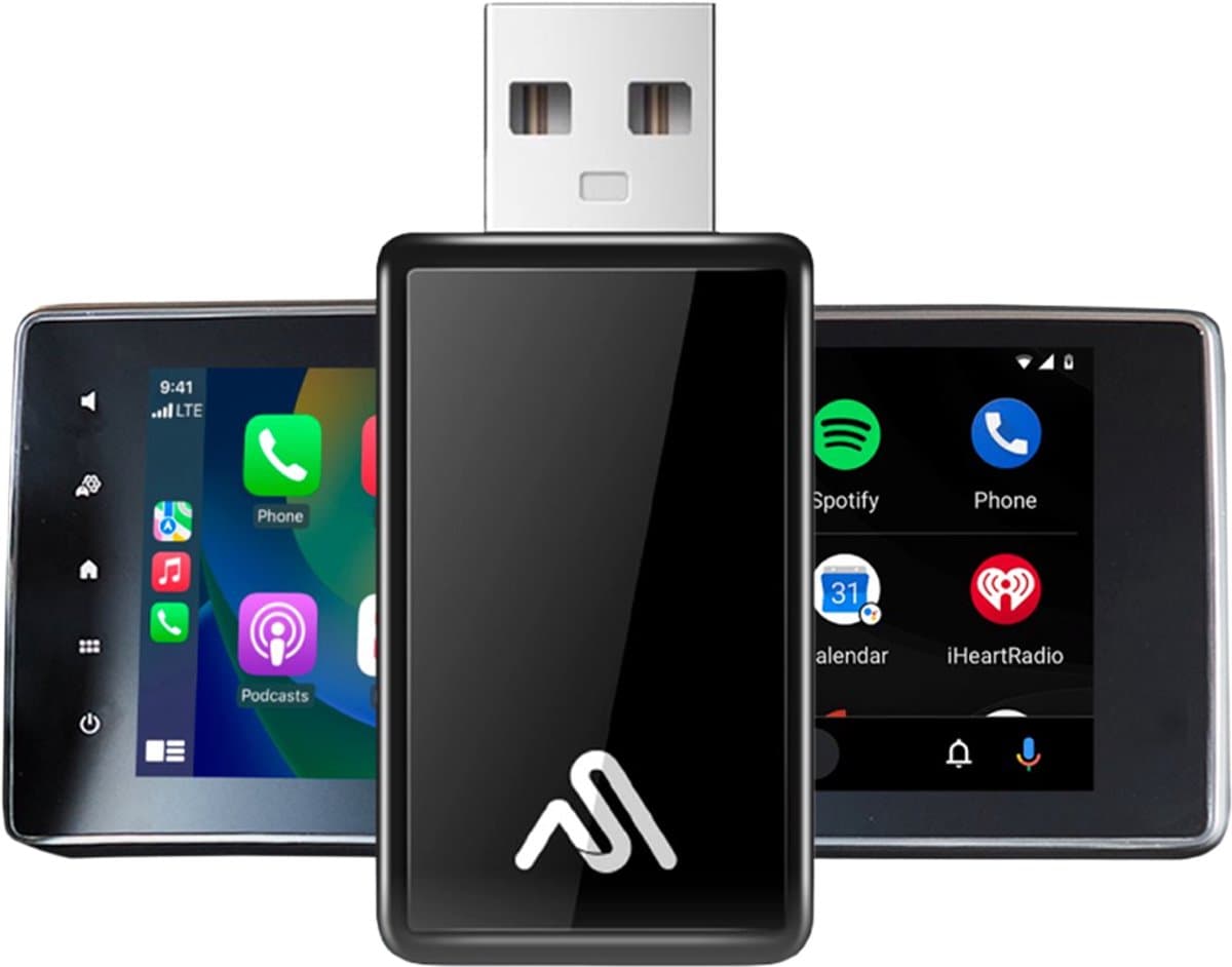 AutoSky Draadloze Carplay Dongle - Geschikt voor draadloze Apple CarPlay & Android Auto - USB-A - Voor Auto's vanaf 2016 - Bedrade Carplay draadloos maken