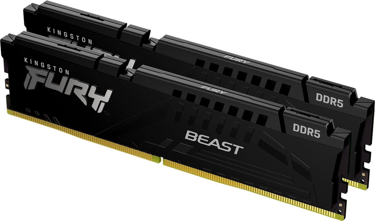 Kingston FURY Beast DDR5-geheugenmodules 32 GB 5600 MT/s CL36 zwart, set van 2