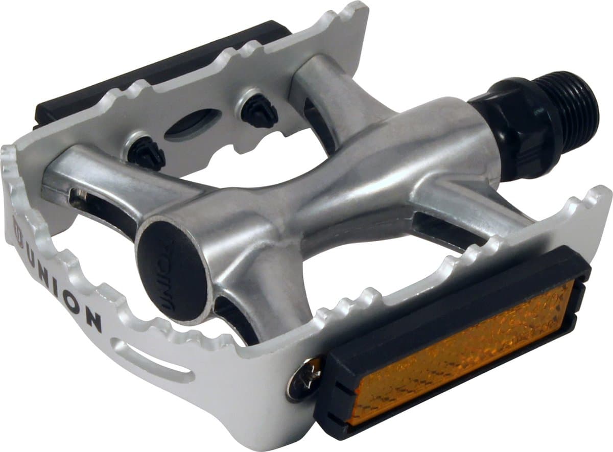Marwi SP-2612 pedalen met aluminium body en frame met Cro-Mo as - Zilver