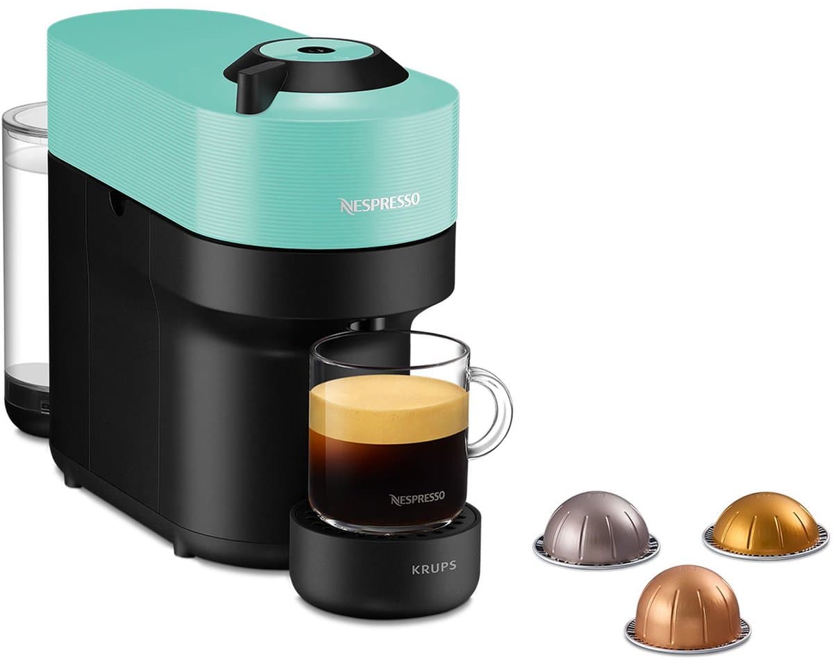 Krups Vertuo POP XN9204 - Koffiecupmachine - Aqua Mint - Compact - Voor Grote Koppen