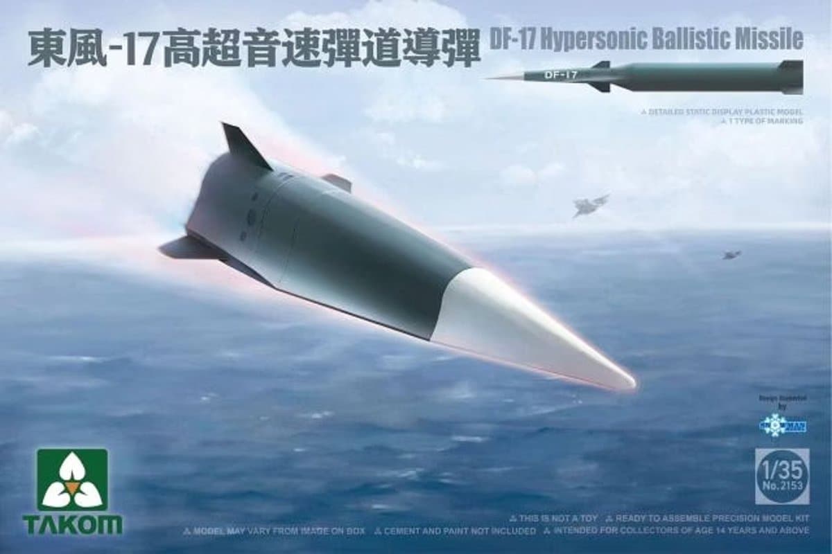 Takom Modelbouwpakket Militaire voertuigen - 2153 DF-17 Hypersonic Ballistic Missile Plastic - 1:35 - Modelbouw