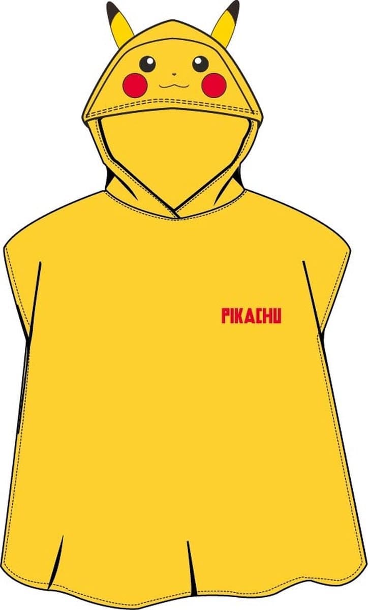 Pokémon Poncho / Badcape, Pikachu - 50 x 115 cm - Katoen