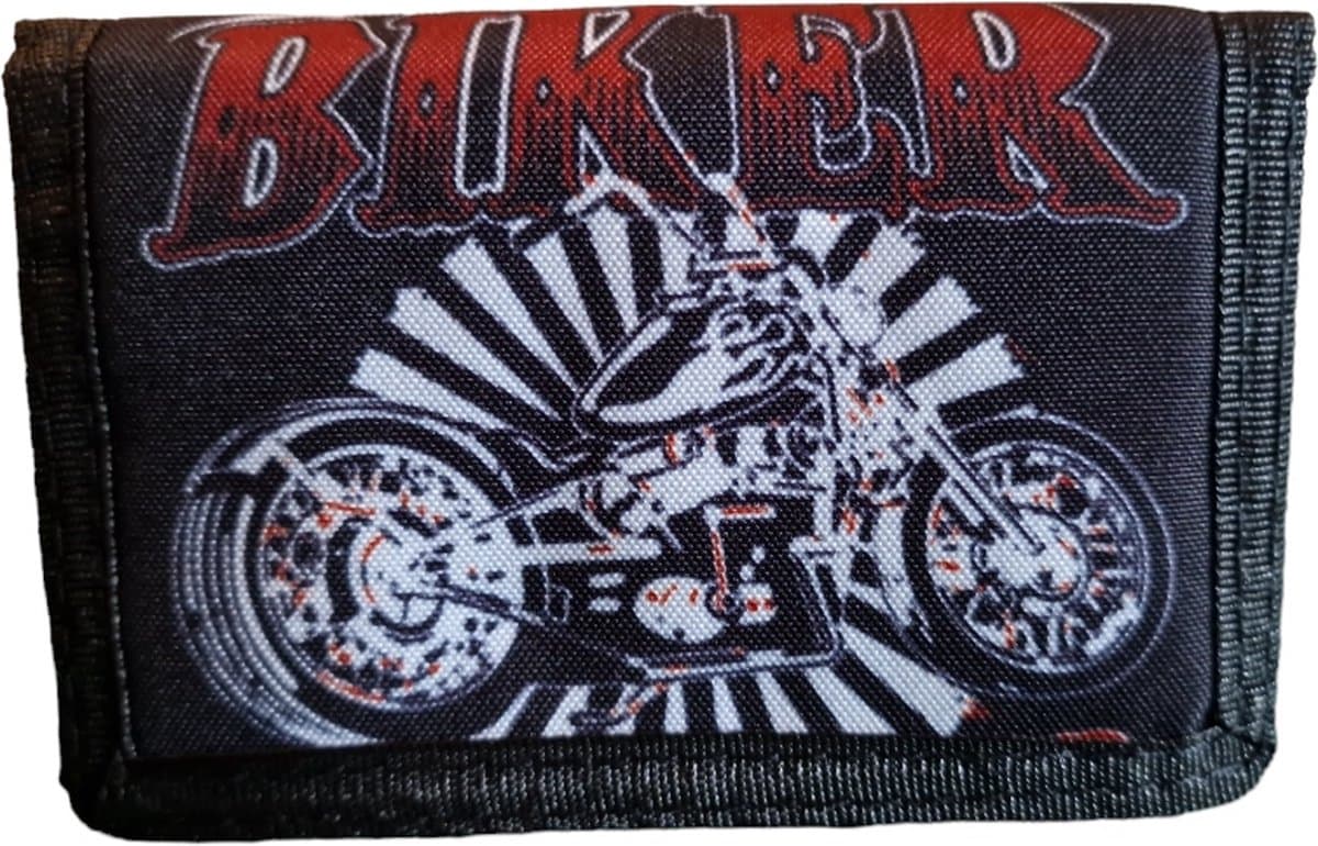 Nylon Portemonnee met Klittenbandsluiting - Overslagportemonnee - Motor Design 2