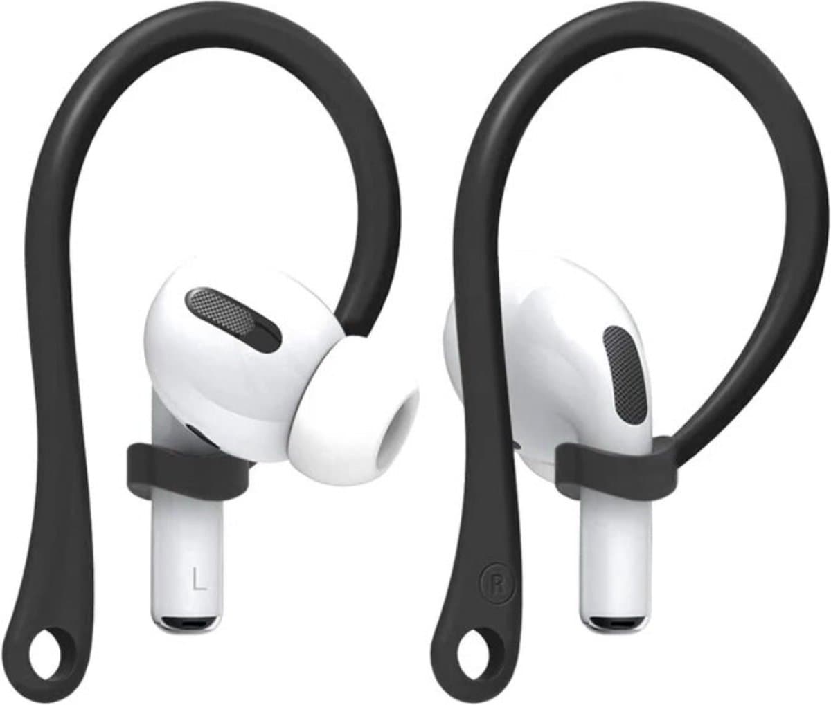 Airpods Hook / Oorhaken voor AirPods / 2 Stuk in een pak Zwart / oorhaken voor veilig sporten - OXILO