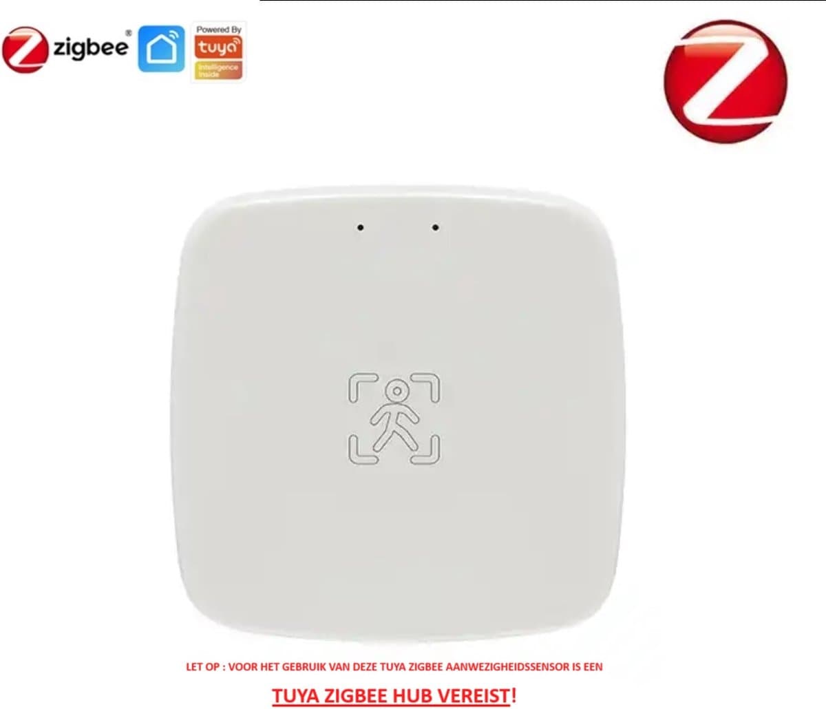 Tuya Zigbee mmWave Presence Sensor – Slimme Aanwezigheidsmelder – Bewegings- & Aanwezigheidsdetectie – Werkt met SmartLife