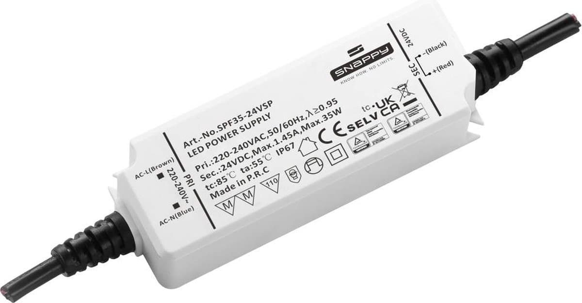 Dehner Elektronik SPF 35-12VSP LED-transformator, LED-driver Constante spanning 35 W 2.9 A 12 V Geschikt voor meubels,