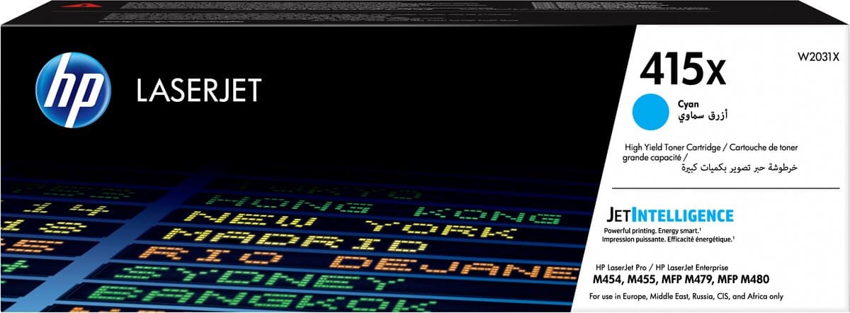 HP 415X Toner Cyaan (Hoge Capaciteit)