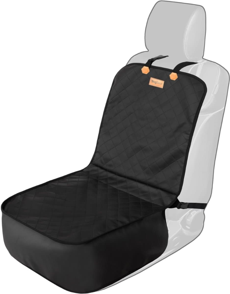 DogSeat Milo Travel Honden Autostoel Cover – Zwart – Leatherlook – Voor Alle Honden – Waterafstotend & Krasbestendig – Auto Beschermhoes Hond - Automand