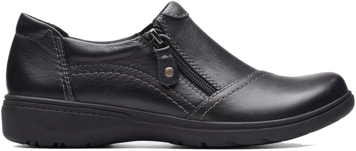 Clarks Carleigh Ray - dames instapper - Zwart - maat 37 (EU) 4 (UK)