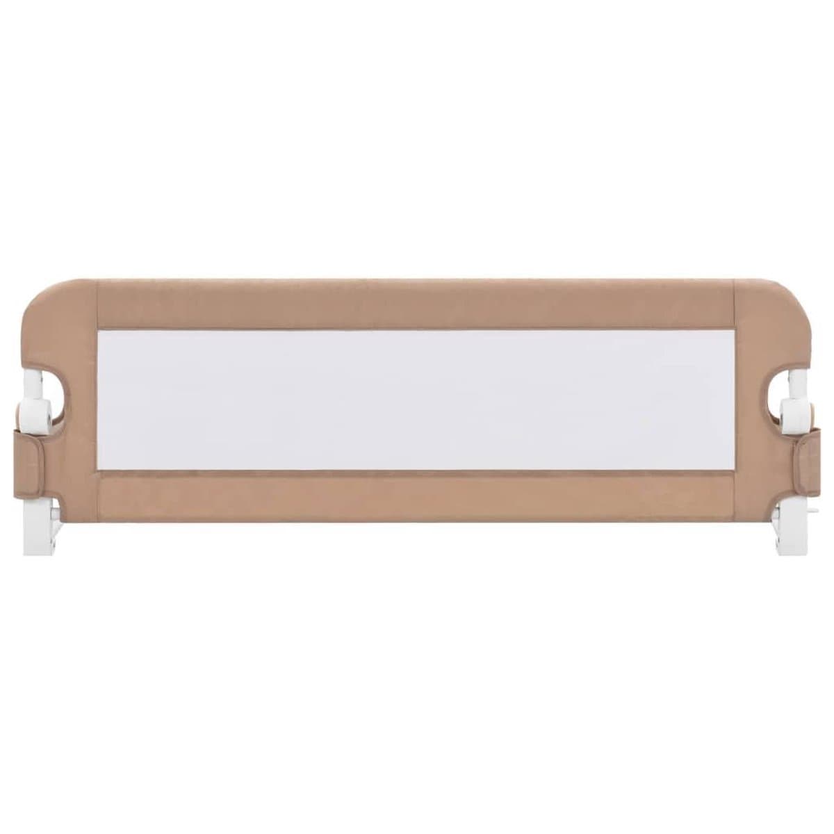 vidaXL Peuterbedhekje - Polyester, 120 x 42 cm, Taupe